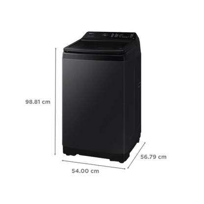 SAMSUNG 8 kg 5 Star Fully Automatic Top Load Washing Machine (WA80BG4545BVTL, Diamond Drum, Black Caviar)