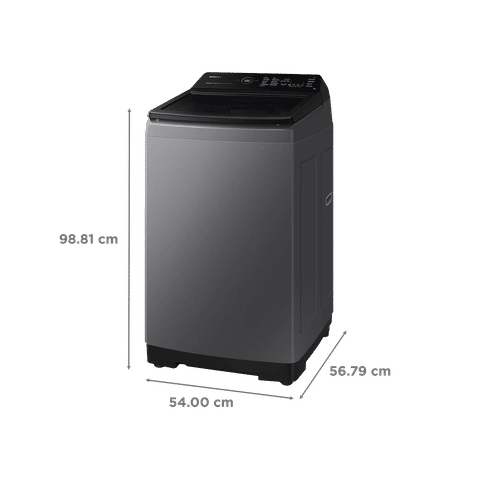 SAMSUNG 8 kg 5 Star Fully Automatic Top Load Washing Machine (WA80BG4582BDTL, In-built Heater, Dark Gray)