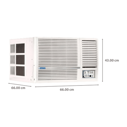 Blue Star LN 1.5 Ton 3 Star Fixed Speed Windows AC (2023 Model, Copper Condenser, Dust Filter, WFA318LN)