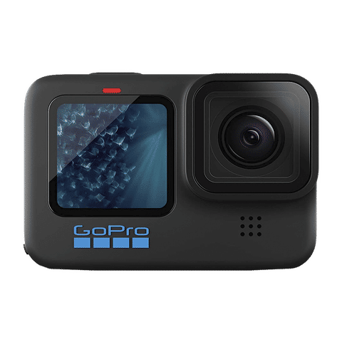 GoPro Hero11 5.3K and 27MP 60 FPS Waterproof Action Camera with Front + Rear LCD Screens (Black)