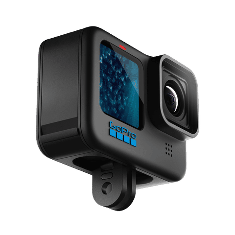 GoPro Hero11 5.3K and 27MP 60 FPS Waterproof Action Camera with Front + Rear LCD Screens (Black)