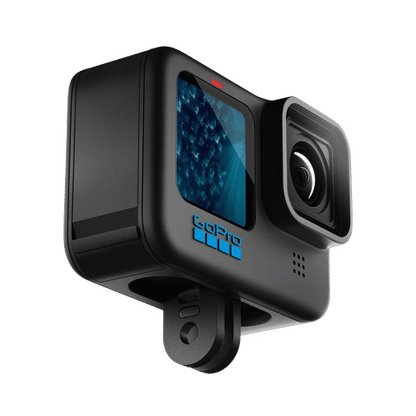 GoPro Hero11 5.3K and 27MP 60 FPS Waterproof Action Camera with Front + Rear LCD Screens (Black)