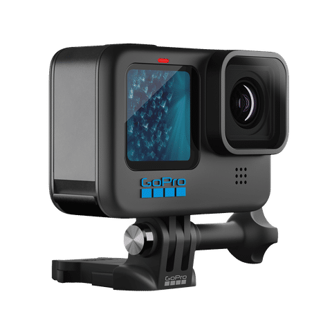 GoPro Hero11 5.3K and 27MP 60 FPS Waterproof Action Camera with Front + Rear LCD Screens (Black)