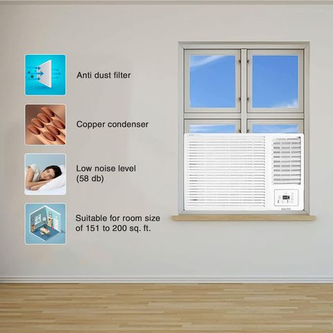 VOLTAS 2 Ton 2 Star Fixed Speed Window AC (2023 Model, Copper Condenser, Anti Dust Filter, 242 Vectra Plus)