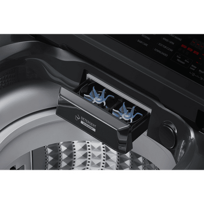 SAMSUNG 9 Kg 5 Star Inverter Fully Automatic Top Load Washing Machine (WA90BG4542BDTL, Diamond Drum, Dark Grey)