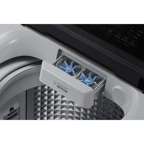 SAMSUNG 7 Kg 5 Star Inverter Fully Automatic Top Load Washing Machine (WA70BG4441YYTL, Ecobubble Technology, Lavender Grey)