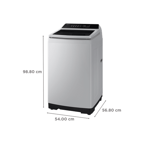 SAMSUNG 7 Kg 5 Star Inverter Fully Automatic Top Load Washing Machine (WA70BG4441YYTL, Ecobubble Technology, Lavender Grey)