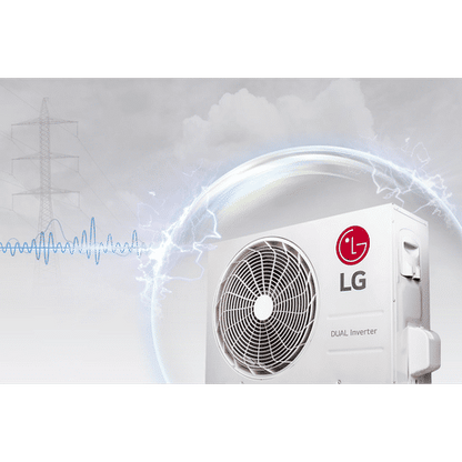 LG 6 in 1 Convertible 1 Ton 3 Star AI Dual Inverter Split AC with Auto Clean (2023 Model, Copper Condenser, RS-Q12BNXE)