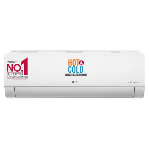 LG 5 in 1 Convertible 2 Ton 3 Star Hot & Cold Dual Inverter Split AC with 4-Way Swing (2023 Model, Copper Condenser, RS-H24VNXE)