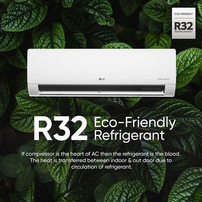 LG 5 in 1 Convertible 2 Ton 3 Star Hot & Cold Dual Inverter Split AC with 4-Way Swing (2023 Model, Copper Condenser, RS-H24VNXE)