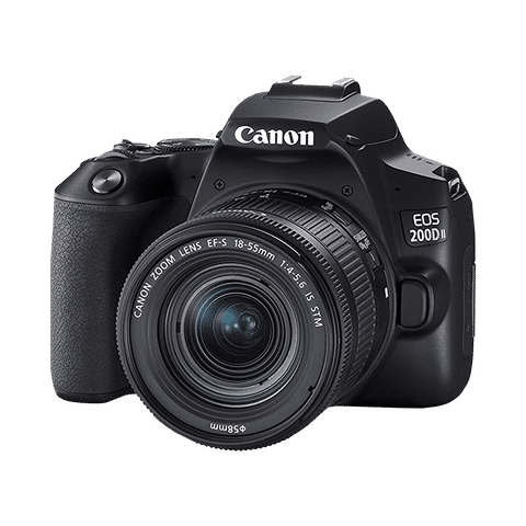 Canon EOS 200D II 24.1 MP DSLR Camera (18 - 55 mm lens, 22.3 x 14.9 mm, Optical Image Stabilization)