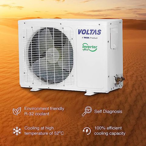 VOLTAS Vectra Platina 4 in 1 Convertible 1.5 Ton 3 Star Inverter Split AC with Anti Dust Filter (2023 Model, Copper Condenser)