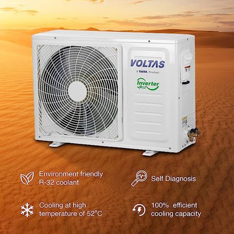 VOLTAS Vectra 4 in 1 Convertible 1.5 Ton 3 Star Inverter Split AC with Anti Dust Filter (2023 Model, Copper Condenser, 183V Vectra Pride )