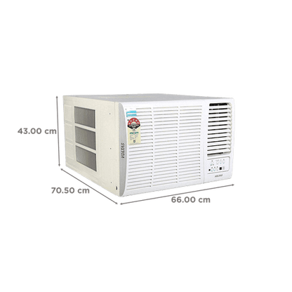 VOLTAS 185V Vertis Elite 1.5 Ton 5 Star Inverter Window AC (Copper Condenser, Anti Dust Filter)