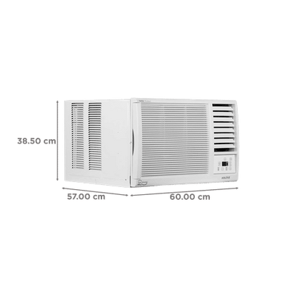 Voltas Vectra 1 Ton 3 Star Fixed Speed Window AC (2023 Model, Copper Condenser, Anti Dust Filter, 123 Vectra Platina)