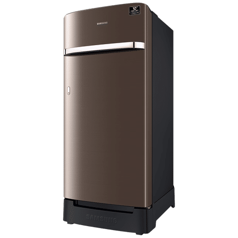 SAMSUNG 189 Litres 5 Star Direct Cool Single Door Refrigerator with Anti-Bacterial Gasket (RR21C2H25DX/HL, Luxe Brown)