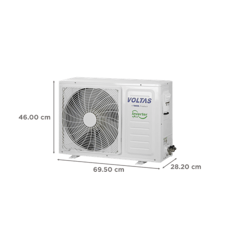 VOLTAS Vertis 5 in 1 Convertible 1 Ton 3 Star Inverter Split AC with 4-Way Swing (2023 Model, Copper Condenser, 123V Vertis Emerald Marvel)