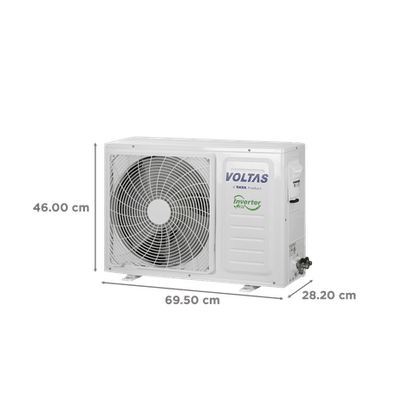 VOLTAS Vertis 5 in 1 Convertible 1 Ton 3 Star Inverter Split AC with 4-Way Swing (2023 Model, Copper Condenser, 123V Vertis Emerald Marvel)