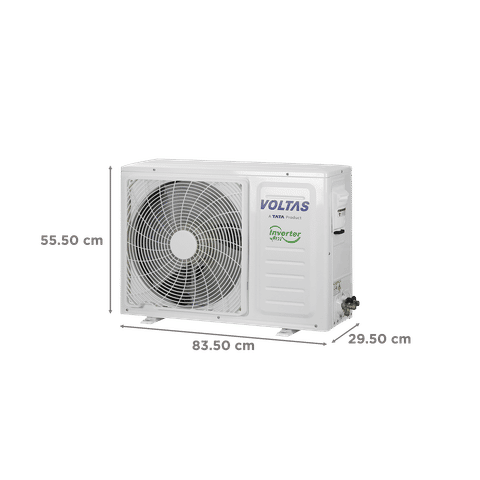 VOLTAS Vertis 5 in 1 Convertible 1 Ton 5 Star Inverter Split AC with 4-Way Swing (2023 Model, Copper Condenser, 125V Vertis Emerald Marvel)