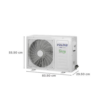 VOLTAS Vertis 5 in 1 Convertible 1 Ton 5 Star Inverter Split AC with 4-Way Swing (2023 Model, Copper Condenser, 125V Vertis Emerald Marvel)