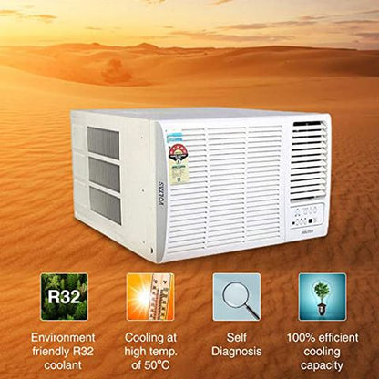 VOLTAS Vertis 2 in 1 Convertible 1.5 Ton 5 Star Inverter Window AC with Anti-Dust Filter (2023 Model, Copper Condenser, 185V Vertis Elite Marvel)