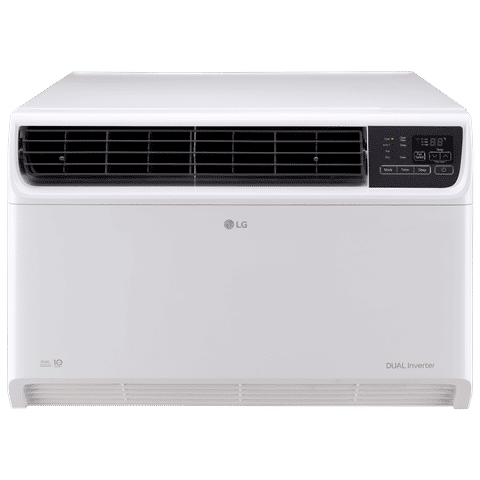 LG 4 in 1 Convertible 1.5 Ton 5 Star Dual Inverter Window AC with Smart Diagnosis System (2023 Model, Copper Condenser, RW-Q18WUZA)