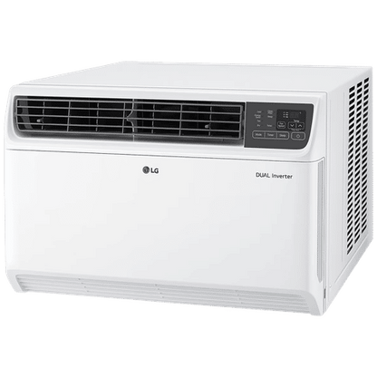 LG 4 in 1 Convertible 1.5 Ton 5 Star Dual Inverter Window AC with Smart Diagnosis System (2023 Model, Copper Condenser, RW-Q18WUZA)