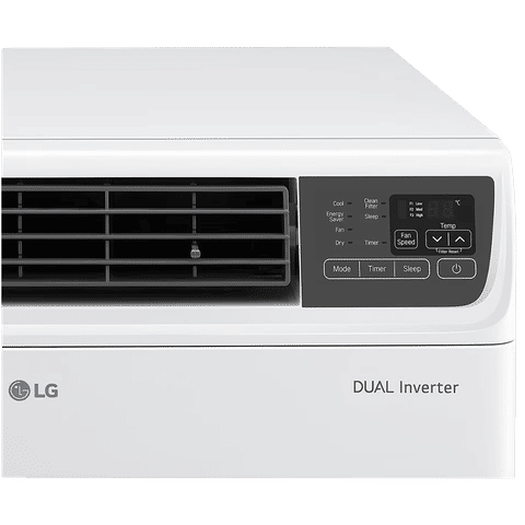 LG 4 in 1 Convertible 1.5 Ton 5 Star Dual Inverter Window AC with Smart Diagnosis System (2023 Model, Copper Condenser, RW-Q18WUZA)