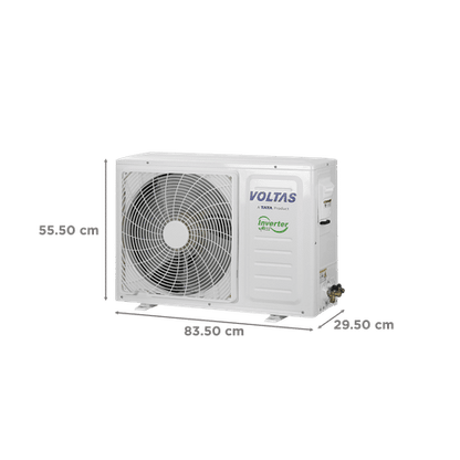 VOLTAS Vectra Pearl 4 in 1 Convertible 1 Ton 5 Star Inverter Split AC with Anti Dust Filter (2023 Model, Copper Condenser, 125V Vectra Pearl Marvel)