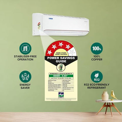 Blue Star FNU 4 in 1 Convertible 1 Ton 4 Star Inverter Split AC with Dust Filter (Copper Condenser, IA412FNU)