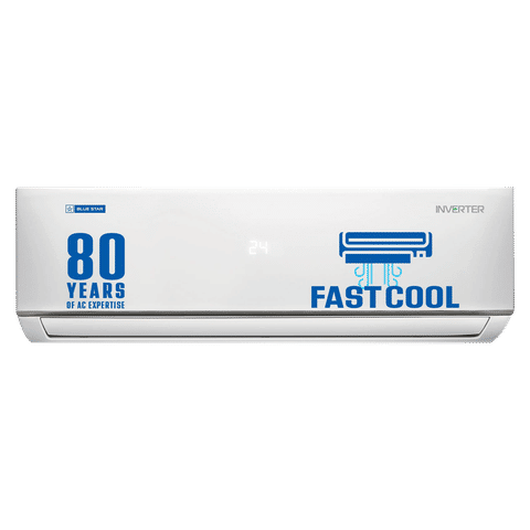 Blue Star 4 in 1 Convertible 1.5 Ton 4 Star Inverter Split AC with Turbo Cooling (2023 Model, Copper Condenser, Dust Filter, IA418DNU, White)