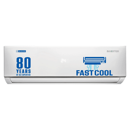 Blue Star 4 in 1 Convertible 1.5 Ton 4 Star Inverter Split AC with Turbo Cooling (2023 Model, Copper Condenser, Dust Filter, IA418DNU, White)