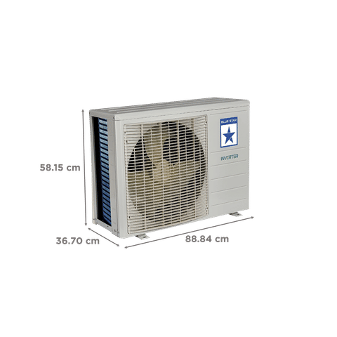 Blue Star 4 in 1 Convertible 1.5 Ton 4 Star Inverter Split AC with Turbo Cooling (2023 Model, Copper Condenser, Dust Filter, IA418DNU, White)