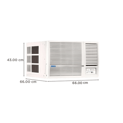 Blue Star 1.5 Ton 3 Star Inverter Window AC (2023 Model, Copper Condenser, Dust Filter, WIB318LN)