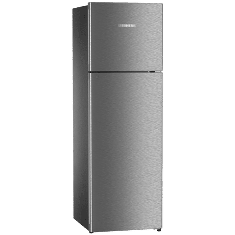 LIEBHERR 350 Litres 2 Star Frost Free Double Door Refrigerator with Vegetable Bin (TDgs 3510, Grey Steel)