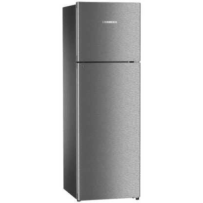 LIEBHERR 350 Litres 2 Star Frost Free Double Door Refrigerator with Vegetable Bin (TDgs 3510, Grey Steel)