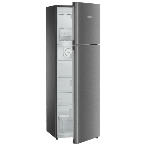 LIEBHERR 350 Litres 2 Star Frost Free Double Door Refrigerator with Vegetable Bin (TDgs 3510, Grey Steel)