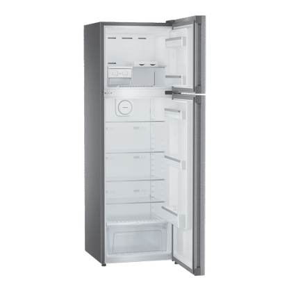 LIEBHERR 350 Litres 2 Star Frost Free Double Door Refrigerator with Vegetable Bin (TDgs 3510, Grey Steel)