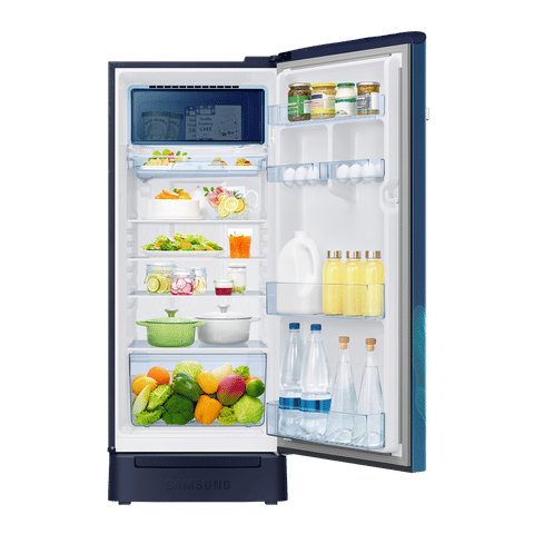 SAMSUNG 215 Litres 4 Star Direct Cool Single Door Refrigerator (RR23C2F249U/HL, Paradise Blue)