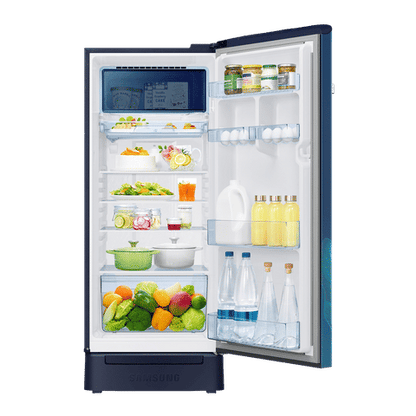 SAMSUNG 215 Litres 4 Star Direct Cool Single Door Refrigerator (RR23C2F249U/HL, Paradise Blue)