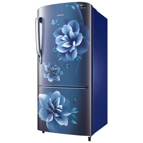 SAMSUNG 183 Litres 4 Star Direct Cool Single Door Refrigerator with Anti-Bacterial Gasket (RR20C1724CU/HL, Camellia Blue)