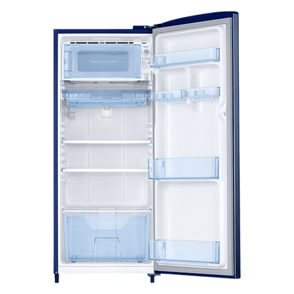 SAMSUNG 183 Litres 4 Star Direct Cool Single Door Refrigerator with Anti-Bacterial Gasket (RR20C1724CU/HL, Camellia Blue)