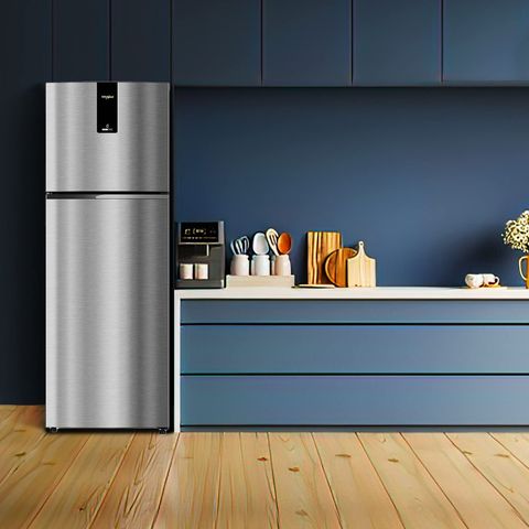 Whirlpool Intellifresh DF278 231 Litres 2 Star Frost Free Double Door Refrigerator with 6th Sense Technology (Grey)