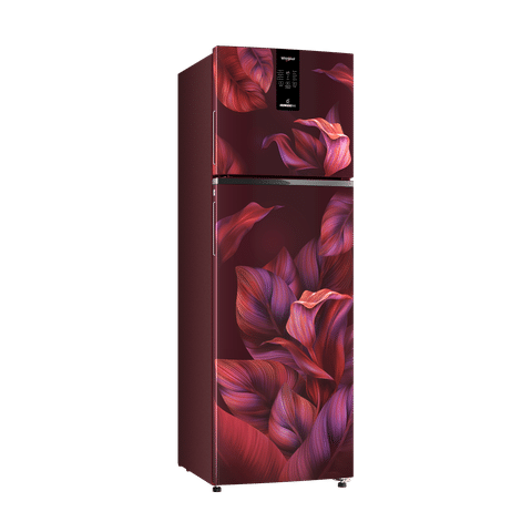 Whirlpool Intellifresh Pro 278 231 Litres 2 Star Frost Free Double Door Convertible Refrigerator with 6th Sense Technology (Wine)