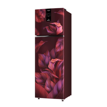 Whirlpool Intellifresh Pro 278 231 Litres 2 Star Frost Free Double Door Convertible Refrigerator with 6th Sense Technology (Wine)