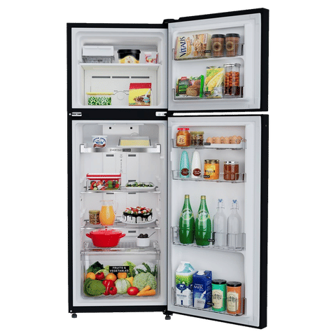 Whirlpool Intellifresh 278GD 231 Litres 2 Star Frost Free Double Door Refrigerator with 6th Sense Technology (Black)