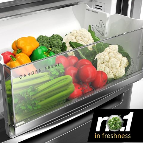 Whirlpool Intellifresh Pro 285 Litres 2 Star Frost Free Double Door Bottom Mount Convertible Refrigerator with 6th Sense Technology (IFPRO BM INV CNV 3, Grey)