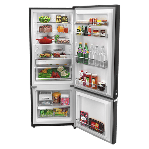 Whirlpool Intellifresh Pro 370 312 Litres 3 Star Frost Free Double Door Bottom Mount Convertible Refrigerator with 6th Sense Technology (Steel Onyx)