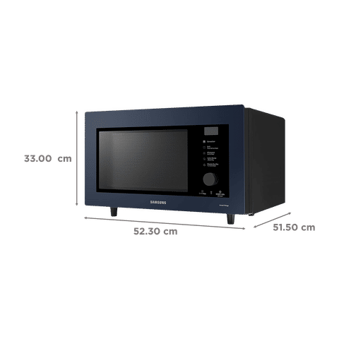 SAMSUNG 32L Convection Microwave Oven with SLIM FRY Technology (Clean Navy)