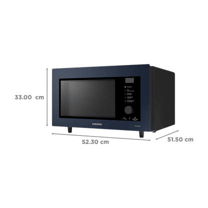 SAMSUNG 32L Convection Microwave Oven with SLIM FRY Technology (Clean Navy)